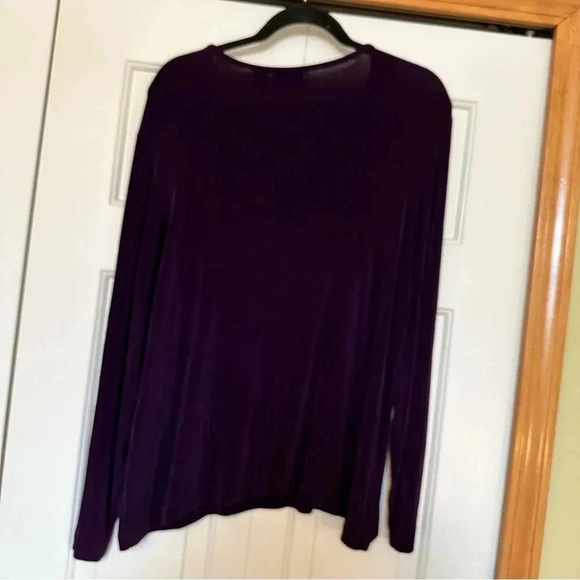 CHICO'S TRAVELERS LONG SLEEVE STRETCH WRINKLE FREE SHIRT - Picture 2 of 7